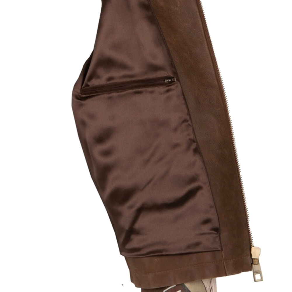 🎀SOLD🎁 Dolce & Gabbana Bull Leather Handmade Designer Jacket  IT50 L / IT48 M - Picture 9 of 9